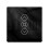 Tuya ZigBee  Curtain  2.5D RF433 Arc Glass Touch for Roller Blinds Shutters   APP Wireless Black 1