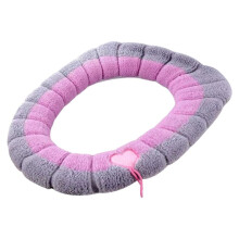 Asiento de Inodoro Universal, Portátil, Suave, Lavable, Grueso, de Felpa, para Invierno, con Accesorios D