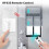Tuya ZigBee  Curtain  2.5D RF433 Arc Glass Touch for Roller Blinds Shutters   APP Wireless Black 5