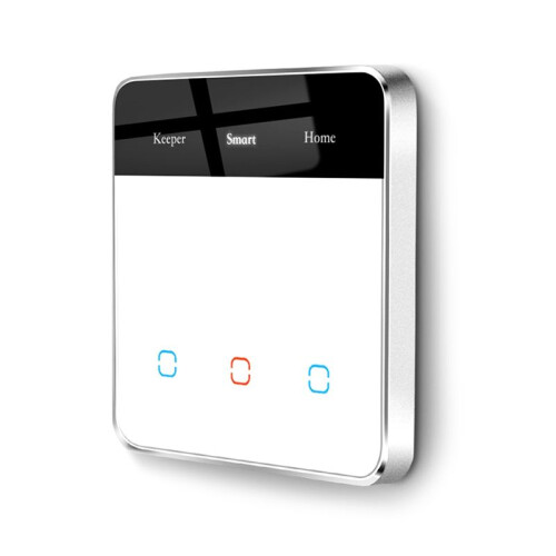 Tuya  Home WiFi Display Light  Glass Touch  for  Alexa Three-Way  White 1