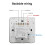 Tuya  Home WiFi Display Light  Glass Touch  for  Alexa Three-Way  Black 8