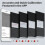 Tuya ZigBee  Curtain  2.5D RF433 Arc Glass Touch for Roller Blinds Shutters   APP Wireless Black 2