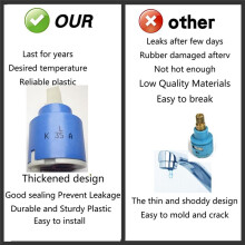 K35A Faucet Cartridge, Replacement Cartridge Compatible with La Torre, , Danze & Moen, Single Lever Shower Tub