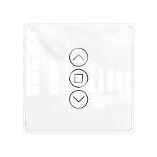 Tuya ZigBee Curtain 2.5D RF433 Arc Glass Touch do Rolet i Żaluzji APP Wireless Biały