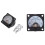 AC 0-300V Round Analog Dial Panel Meter Voltmeter Gauge with Class 2.5 Accuracy AC 0-5A Analog Panel Round Meter 1