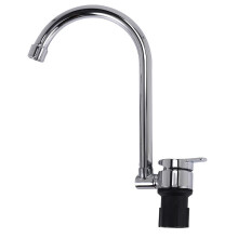 Faltbarer RV-Wasserhahn 360-Grad-Drehung 9/16 Einlassgewinde Einhand-Kalt- und HeißWassermischer Kupferhahn für RV-Deck