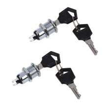 2X Off Two Terminals Keyswitch Keylock with Keys