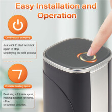 Portable Electric Water Bottle Pump Automatic Water Dispenser Pump with Large LED Display Foldable Automatic Water Pump