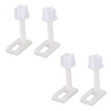 4pcs DIY Plastic Toilet Screws Fixings Fit Toilet Seats Hinges Repair Tools Type&Size:5 4.4X2.4Cm