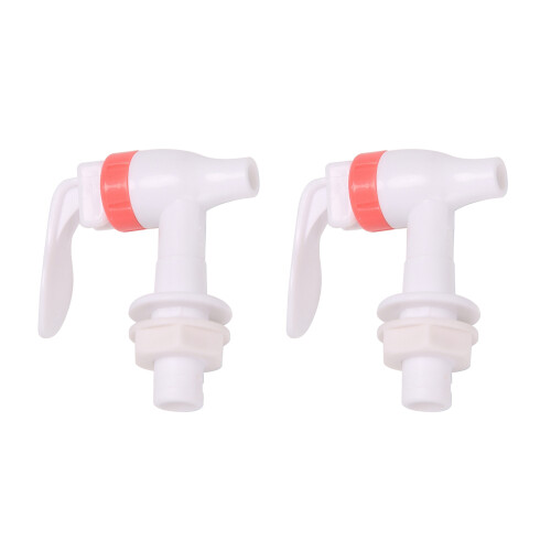 2X Spare Part Faucet Plastic Tap Drain Tap Dispenser White