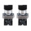 2X 22mm Latching 2 NO 3-Position Rotary Selector Select  ZB2-BE101C Black 1