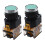 2X LA38-11/203 Push Button Momentary Heavy Duty Power Press  Green 1