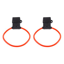 2X 8 AWG Gauge MAXI Blade Fuse Holder Inline Wire 12-24V Volt Waterproof + 40A Fuse