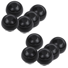 Czarny 10X Sztuk M4 12mm Wodoodporny Chwilowy Przycisk WłąCzania / WyłąCzania OkrąGły PrzełąCznik SPST