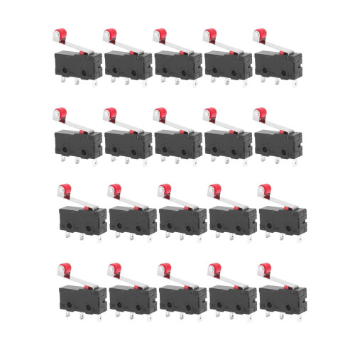 20 Pcs  Micro-Limit  Roller Lever Arm SPDT Snap Action LOT