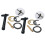 10X M8 Basin Washer Sink Monobloc Mixer Tap Fixing Fitting Kit Bolt Kitchen Bracket 1