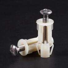 4Pcs DIY Plastic Toilet Screws Fixings Fit Toilet Seats Hinges Repair Tools Type&Size:4 38mmx5mm