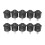 10 Pcs SPST Black Button /Off Round Rocker  AC 6A/125V 3A/250V 1