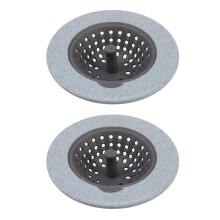 2X Silicone Tappo Lavello Tappo di Scarico per Vasca da Bagno Scarico Scolapiatto Coperchio del Filtro del Lavello Nel Gomma per Acqua