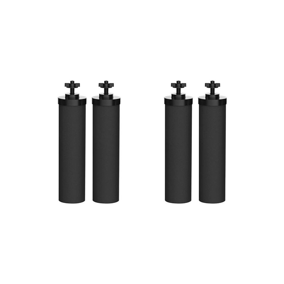 4Pcs Water Filter Replacement For Berkey Activated Carbon Bb9-2 Filters For Gravity-Fed Water Filter System Black 4711419622757
