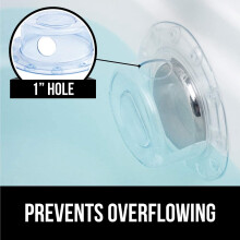 2X Baignoire Trop-Plein Couvercle de Drain Ventouse Joint Bouchon de Baignoire pour Bain Profond