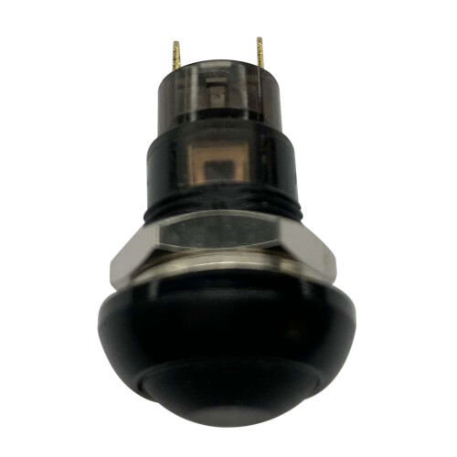 2X -Off Latching Waterproof 12mm Push Button  SPST 2A IP67, Black 2