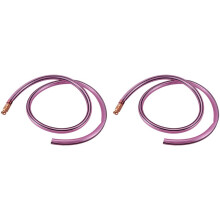 2pcs 25mm x 2M PVC Fuel Siphon Hose Copper Jiggler Jiggle Siphon Pump Water Pipe