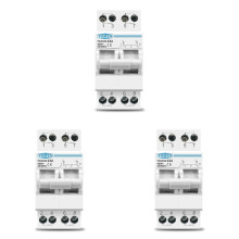 3X TOMZN 2P 63A MTS Dual Power Manual Transfer Isolating  Interlock Circuit Breaker Din Rail Isolating