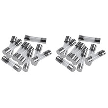 20 St 250V 3A 3A Slow Blow GlassäKringar RöR 5Mm X 20Mm