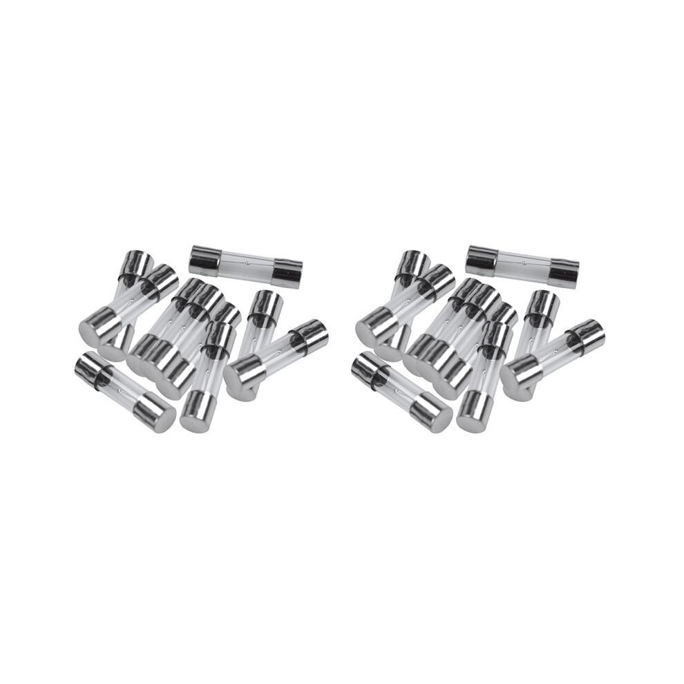 20 Pcs 250V 3A 3Amp Slow Blow Glass Fuses Tubes 5Mm X 20Mm 6034085223317