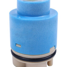 4X Blau Elfenbeinfarbig Kunststoff 35mm Durchmesser Wasserhahn Wasserhahn Patrone Ventil