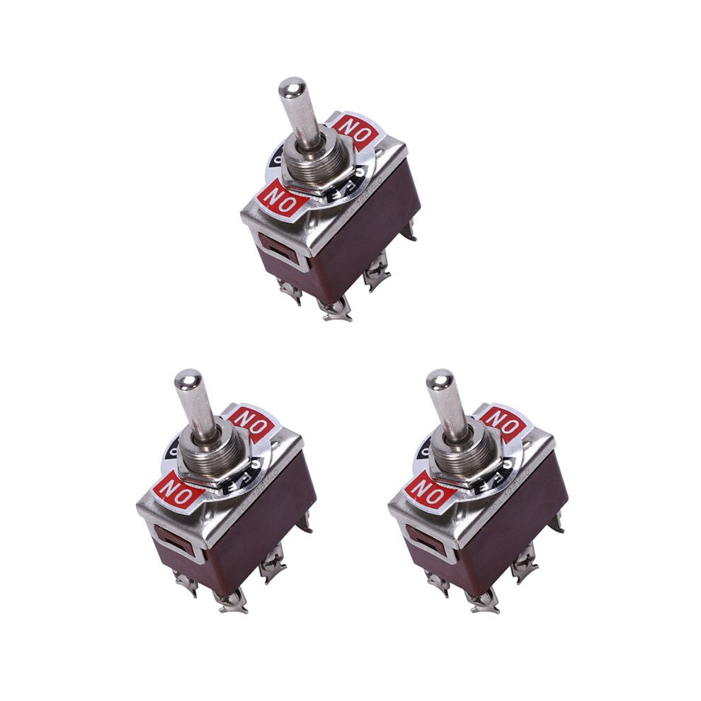 3X Ac 250V/15A 125V/20A /Off/ 3 Position Dpdt Momentary Toggle 4711324526461