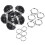 Black 10X Pcs M4 12mm Waterproof Momentary /OFF Push Button Round SPST 7