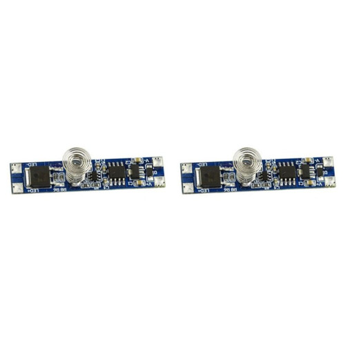 2X 5V-24V 8A  Intelligent LED Light Dimmer Capacitive Sensor Module PCBALED Dimming Control Touch