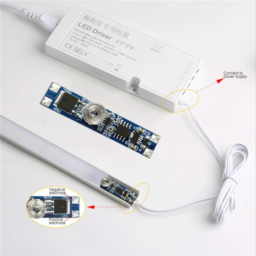 2X 5V-24V 8A  Intelligent LED Light Dimmer Capacitive Sensor Module PCBALED Dimming Control Touch 1