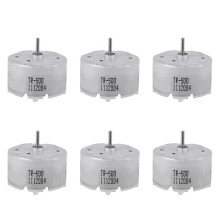 6X RF-500 TB-12560 1.5 - 12 V 2700 U / MIN Idling Speed 32 mm Diameter Motor Silver