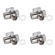 4X Wasser Hahn Ventil Umsteller Wasch Becken Ventil Wasserhahn Wasserhahn Splitter Adapter Haus Bad Küche Umsteller