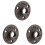 3pcs 1/2 Inch Black Cast Iron Pipe Fittings Floor Flange BSP Threaded 1