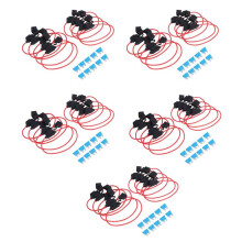 Inline Fuse Holder ATC/ATO 50 Pack Fuse TAP Adapter 16 Gauge 20AMP Blade with 50 Pcs 15 AMP Standard Fuses