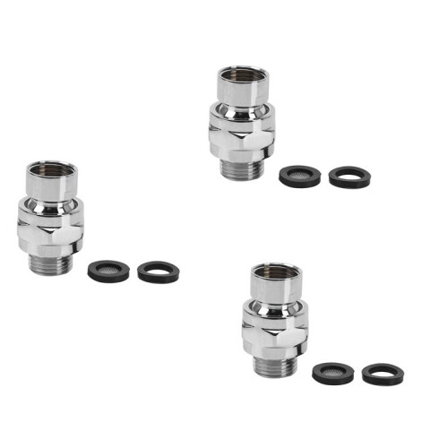 3X Brass Chrome  Joint Shower Arm  Angle Adjustable Swivel Adapter