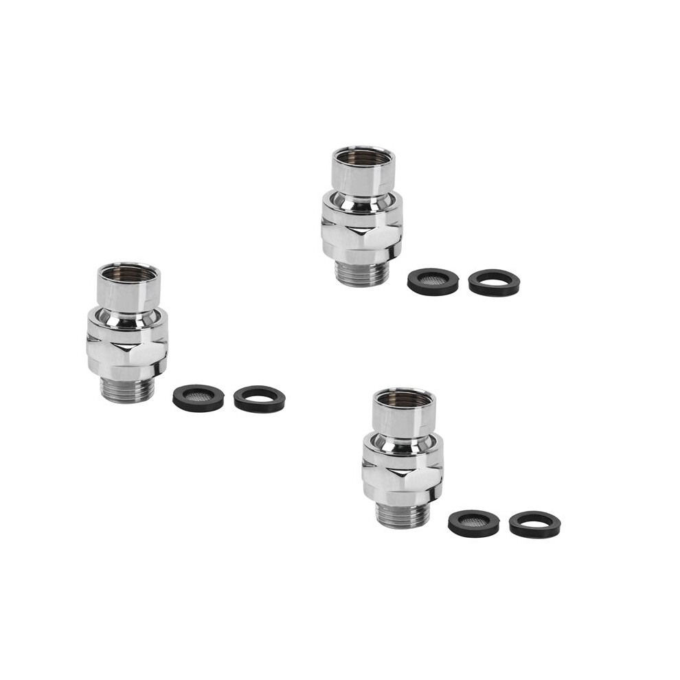 3X Brass Chrome Joint Shower Arm Angle Adjustable Swivel Adapter 4711331968568