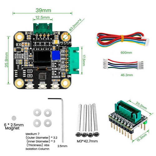 3X MKS SERVO42C PCBA Stepper Motor 32Bit ARM Servo Close Loop SMT32 Controller 17 Servo Motors for 3D Printer 2