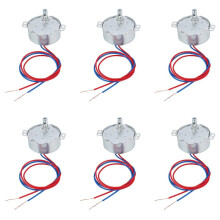 6X AC 220V-240V 4W 3RPM CCW/CW 20mm Thickness AC Synchronous Motor