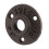 3pcs 1/2 Inch Black Cast Iron Pipe Fittings Floor Flange BSP Threaded 2