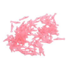 100 Stück Rosa Fisch-Nadel-Fädler Kunststoff Nähfäden für Fischmund
