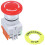 Red Mushroom Cap 1NO 1NC Emergency Stop Push Button  AC 660V 10A 6