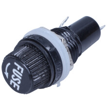 12 mm Draad met Laspaneel Gemonteerde Zekeringenhouderaansluiting voor Zekeringen 5x20 mm