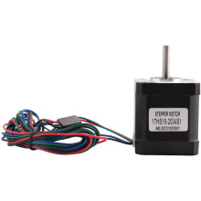 Nema 17 Stegmotor 48Mm Nema17 Motor 42Bygh 2A 4-Lead (17Hs19-2004S1) Motor 1M Kabel för 3D-Skrivare Cnc Motor