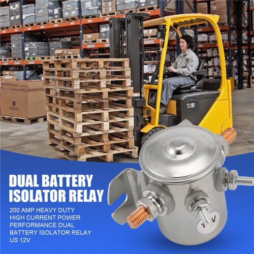 200 Amp Heavy Duty High Current Power Performance Dubbla Batteriisolatorrelä Us 12V 1