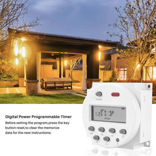 New LCD Digital Control Power Programmable Timer  12V 16A  Relay 1